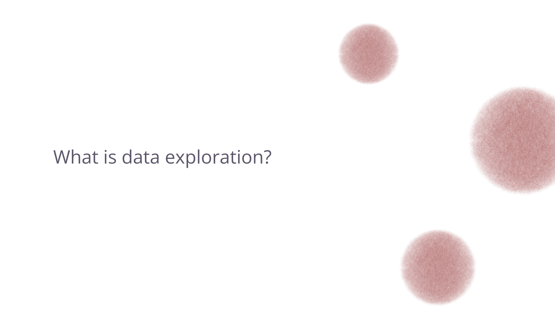 What is data exploration blog header