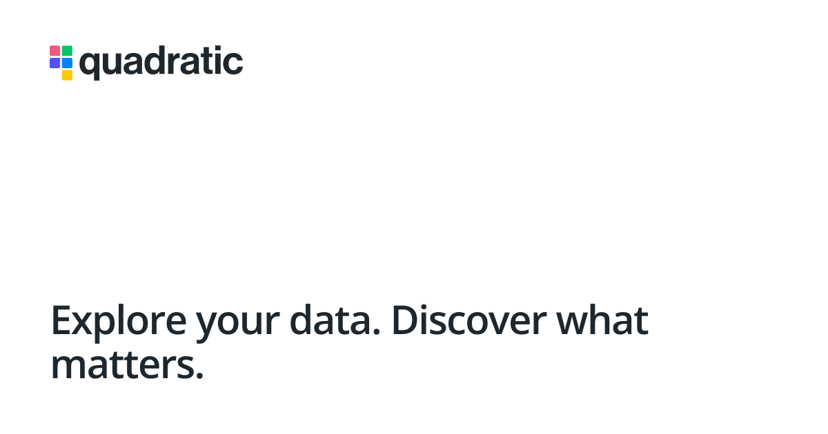 Exploratory Data Analysis with Quadratic